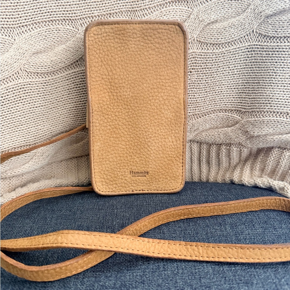 Hammitt Tan Leather Phone Crossbody